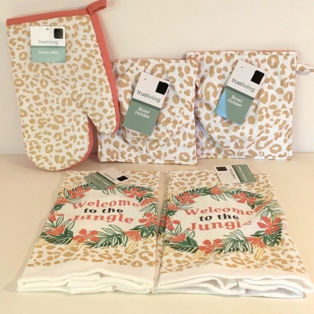 Trueliving 5 piece Jungle Themed Kitchen Set